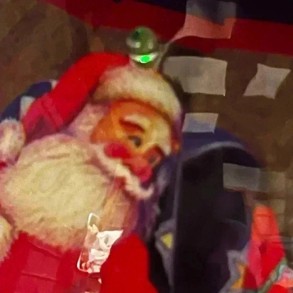 VTG Ball Decoupage Santa Light Up Ornament Christmas Holiday Hanging Rare Fun - Picture 15 of 15